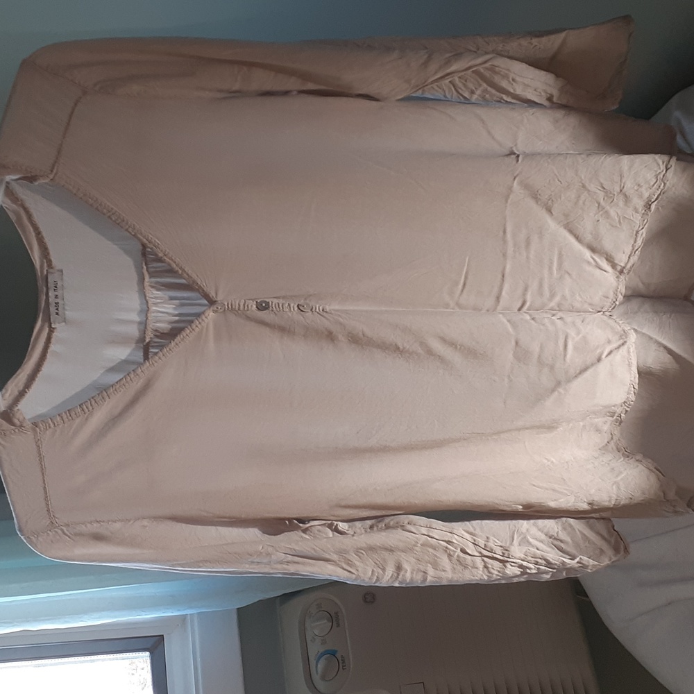 Italian made long sleeve roll up top size X large